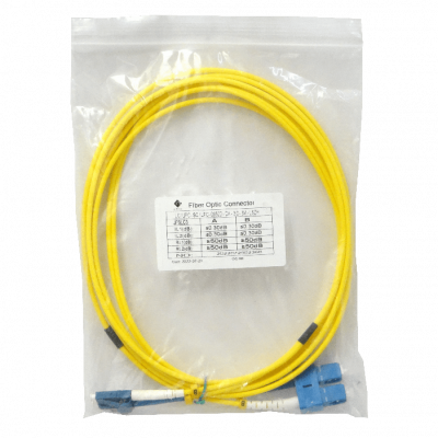 JFSLC3 3mt LC-SC/UPC MonoModo SM Duplex Jumper Cable Fibra 9/125um 3mm