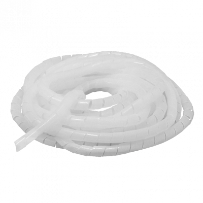 KS-24 Espiral organizadora de cables de polietileno, diámetros 24/21,5/1,3mm, tramo de 14 a 22 metros