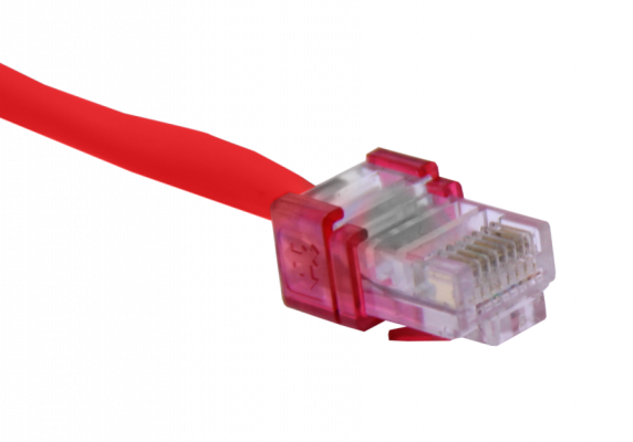 RJC-CR LINKMADE Tapa Protectora Reparadora RJ45 Color Rojo en Empaque de 10 Piezas