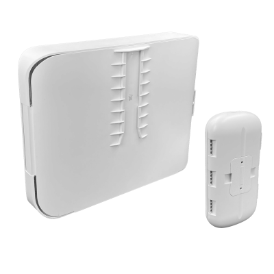 UISP-BOX-PLUS UBIQUITI Gabinete para Exteriores IPX6 Compatible con UISP-S-PLUS Montaje en Muro o Poste de 35-60mm Dimensiones 380x293x76mm