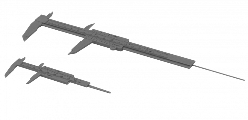 PIE-METRO 2 Piezas Calibrador Vernier 180mm/7 Pulgadas + 80mm/3 Pulgadas