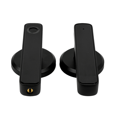LOCK-SMART Dispositivo de acceso inteligente con tecnología digital, conectividad WiFi, sensor biométrico de huella dactilar, incluye llave convencional e instalación de pilas AA