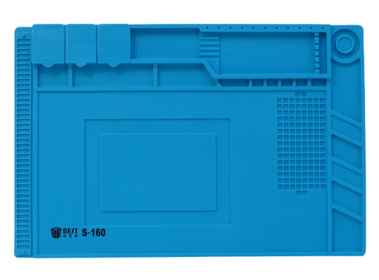 SOLDER-MAT BEST Tapete Anti-estático Silicona 30x45cm Soporta-calor-500ºC S-160