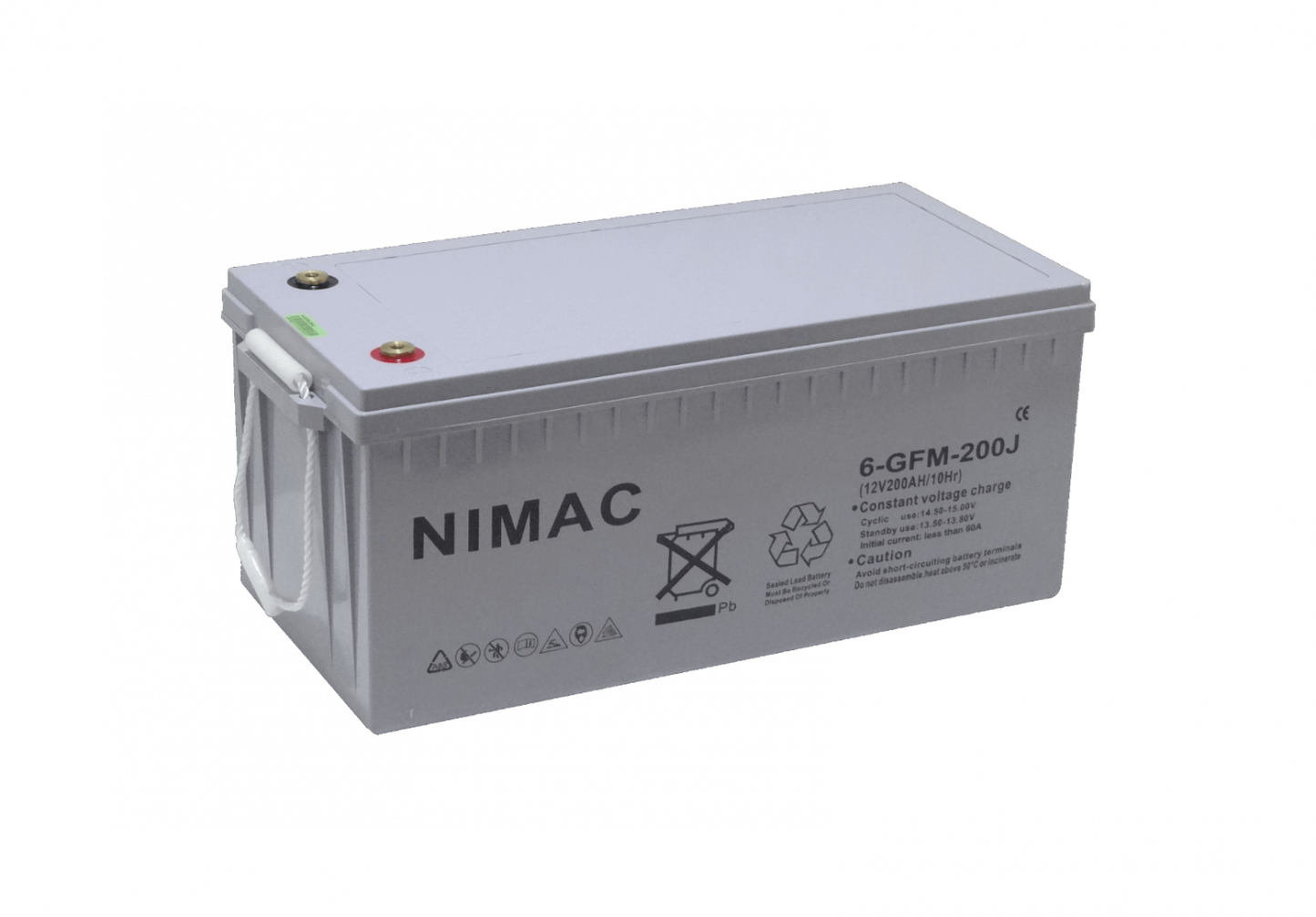 BTA12-200N NIMAC Acumulador 12V 200AMP Gel 12V200AH 6-GFM-200J