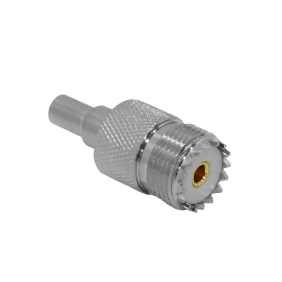 UH2C Conector UHF-Hembra para LMR195 PL259 Crimpable y Soldable CA195 PL-259