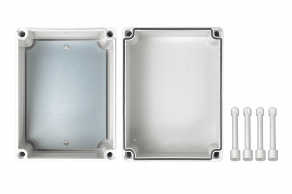 TJ-AG-1520-1 150x200x130mm Cubierta-Gris Carcasa Gris Plástico IP66 RoHS