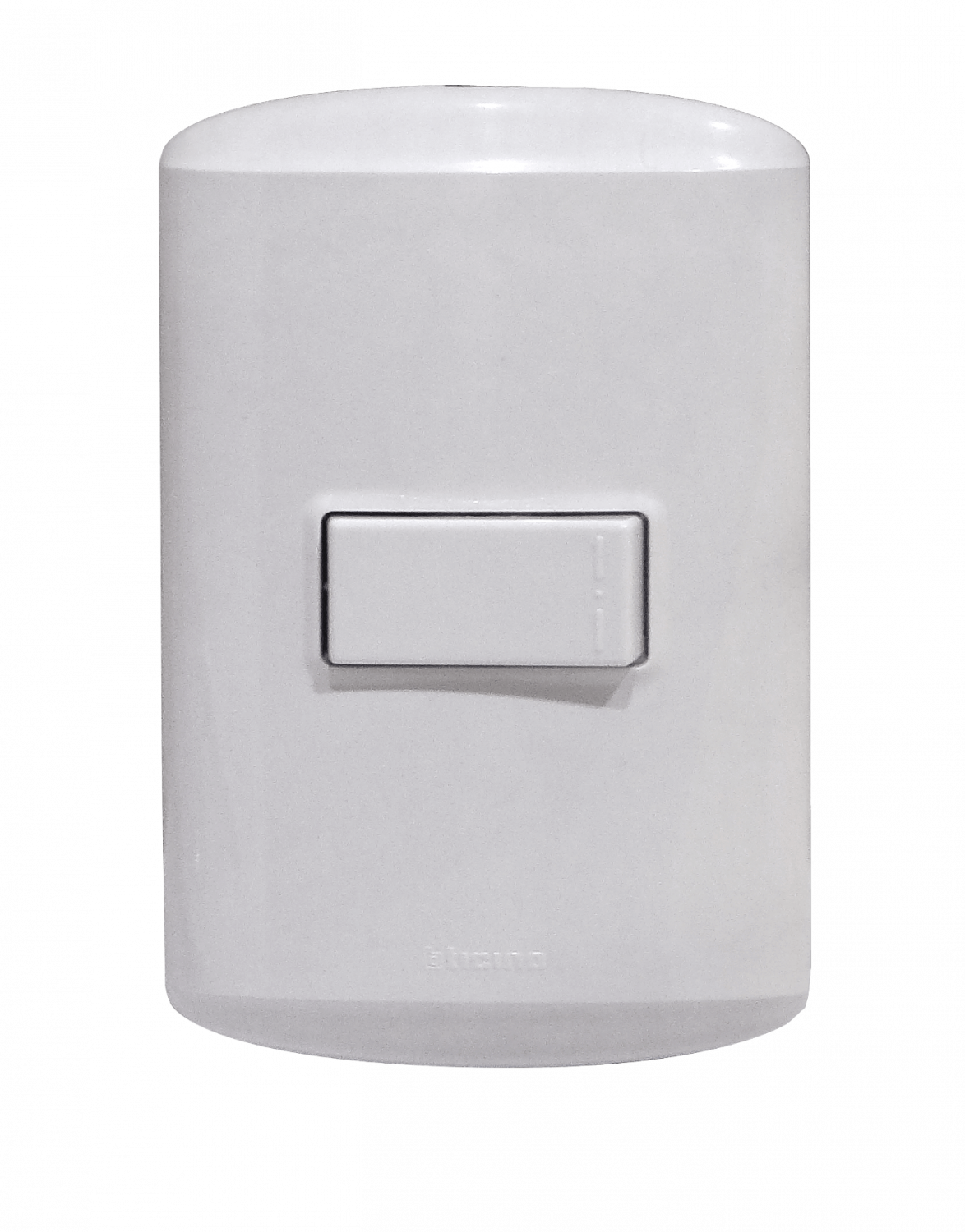 1100BN BTICINO MODUS Interruptor Unipolar 10A Armado con Base y Tapa Blanca 912