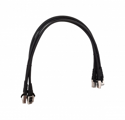 CP6SN-05-4 LINKMADE Latiguillo de red multifilar S/FTP CAT6 4 pares 50cm color negro LSZH inyectado