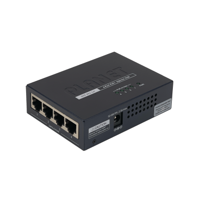 HPOE-460 PLANET Concentrador 4 Puertos PoE+ 802.3af/at Potencia Total 120W Inyector PoE Gigabit Múltiple Incluye Fuente 54V/130W