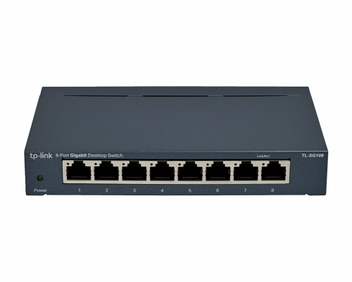 TL-SG108S. TP-LINK estructura metálica 8 puertos Gigabit conmutador sin administración sin montaje bastidor tamaño reducido