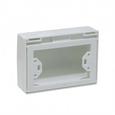 FQE. Tapa Abatible Blanca 131x95mm para Placa Faceplate y Caja Chuqui