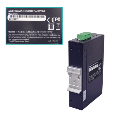 IGS-501T PLANET 5 Puertos 1000BASE-T IP30 Conmutador Industrial Carril DIN Gigabit Alimentación Requerida 12 a 48 VCC