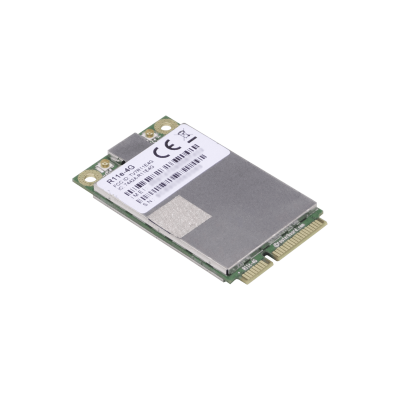 R11E-4G MIKROTIK 2-u.FL LTE Categoría 4 1800 2600 800 450 2500 3500 3700MHz miniPCIe