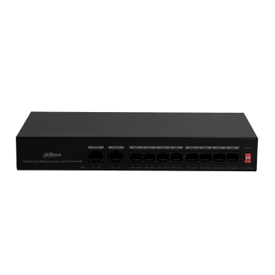 PFS3010 DAHUA Conmutador 8-100-PoE+af/at/bt 2-1000 65W-tot no-gestionable 100-240VAC