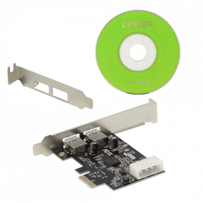 PCIE-2USB3 Tarjeta Interna PCIExpress x1 con 2 Puertos USB 3.0