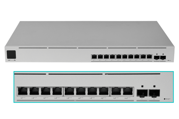 USW-PRO-XG-10-POE UBIQUITI Switch UniFi Capa 3 con 10 Puertos 10G-PoE+++ 2-SFP+10G 400W-totales opc-USP