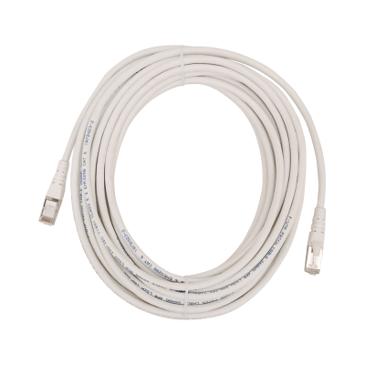 CP6FW-100L LINKMADE Latiguillo de Red Cat6 F/UTP Multifilar Blanco 10 metros LSZH Moldeado