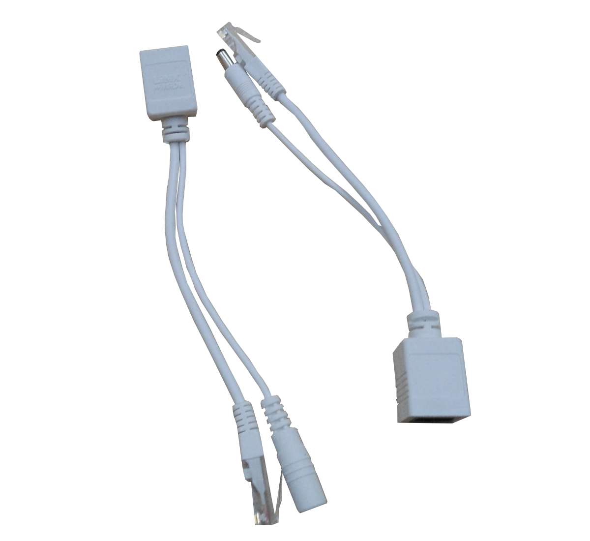 KIT POEPASS Inyector-Divisor PoE Pasivo 10/100Base-T Conector RJ45 a Hembra 5,5x2,1mm