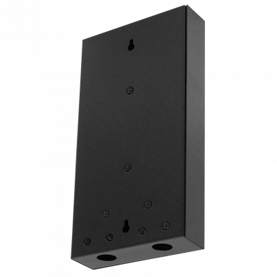 BOX-8 12-Manguito 2-Entr 8-CL-Rectangular IP20 Caja Metalica Negra Fibra NAP