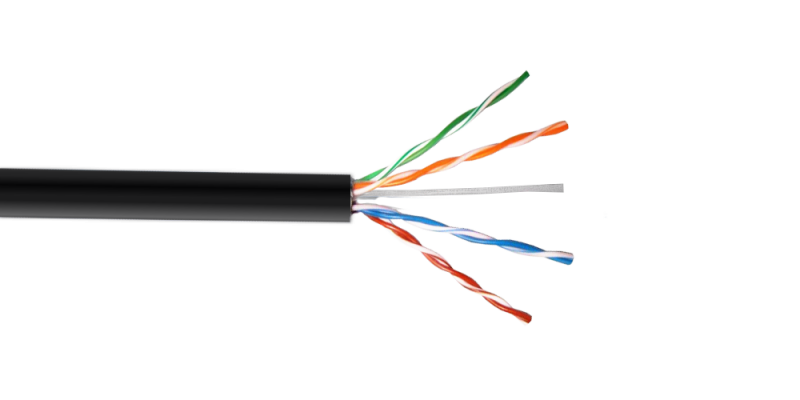 CBXL-UN3 LINKMADE Bobina de 300 metros de cable UTP exterior Cat5e, color negro, conductor de cobre unifilar