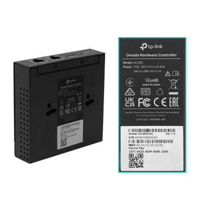 OC200 TP-LINK Controlador Omada 2-100 requiere-PoE48V/USB USB-AH 100-EAP 100x98mm