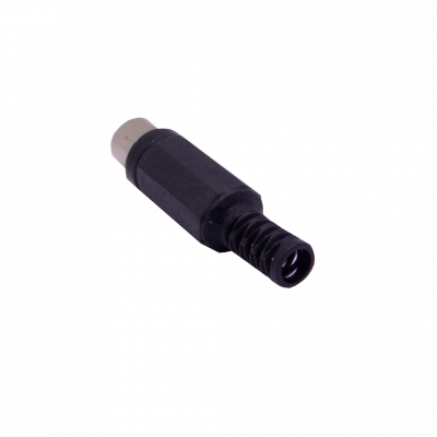 RCA-H 1-Pieza Conector RCA Hembra Negro para Soldadura