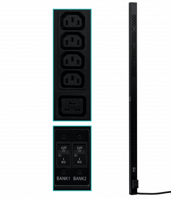 PDU30V. TRIPPLITE Vertical 5500W  PDUMNV30HV2LX 36-C13 6-C19 1-100-LAN IP RS23
