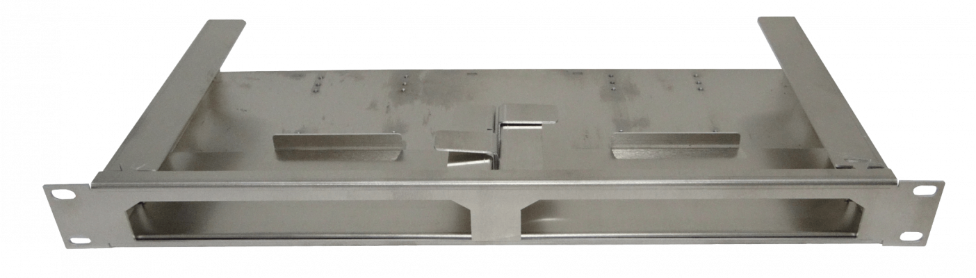 1UURSPOE RFARMOR Bandeja soporte rackeable de 1 unidad de altura para dos equipos TS-5-POE, TS-8-PRO, ERLITE-3 o ERPOE-5