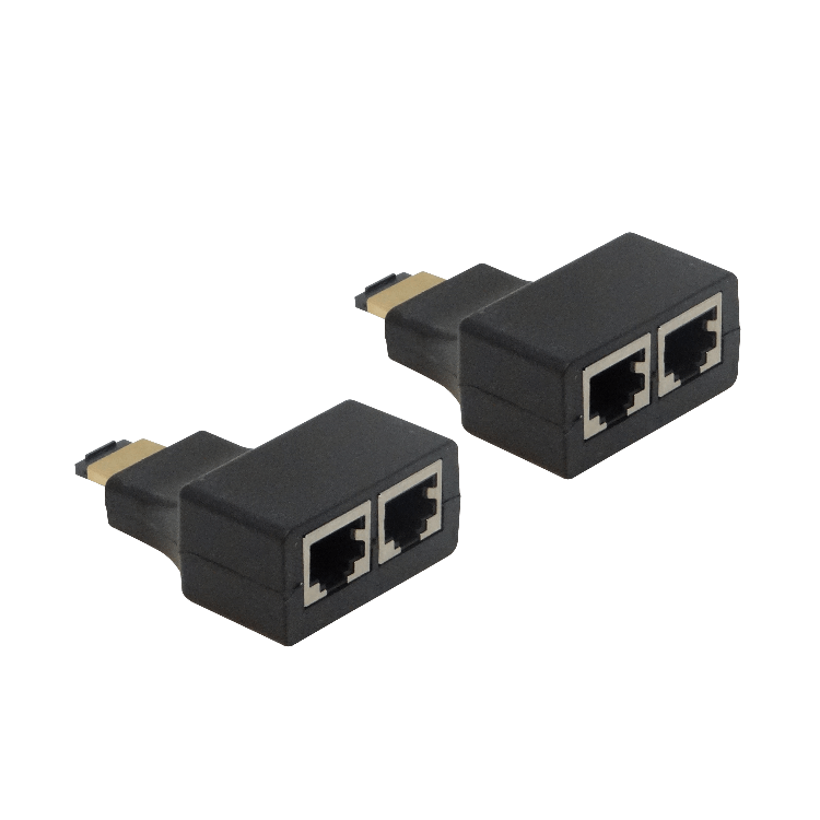 HDMI-30U Alargador Sin Amplificación HDMI 2-Cables-UTP CAT5E Hasta 30 Metros RJ45