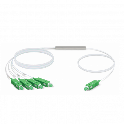 UF-SPLITTER-4 UBIQUITI 1x4 SC/APC Repartidor PLC para-GPON 3mt 150+150cm 0,9mm 1260-1650nm