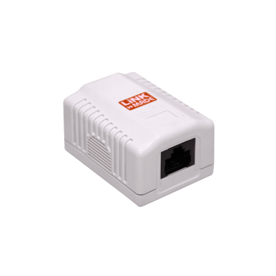 RST-CAT5E Placa embellecedora 1-RJ45 Categoría 5e UTP 66x49x25mm UL-NTW60300