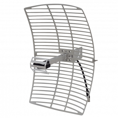 ANT-2419 Antena Parabólica de Rejilla 19dBi Banda 2,4GHz-2,48GHz Apertura 12ºx16º Conector N-Hembra-30cm Desarmable 40x60cm