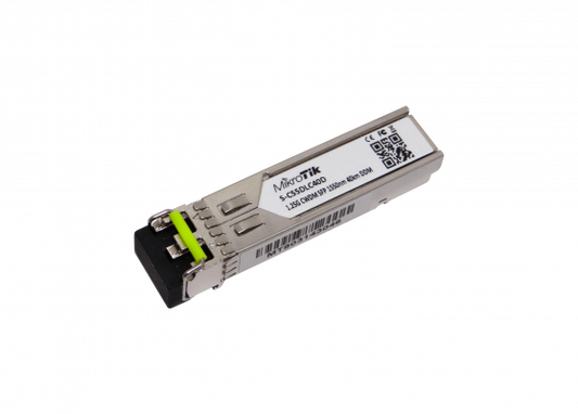 S-C55DLC40D MIKROTIK 1550nm 1,25G SM 40km 2-LC Transceptor SFP DDM p/CWDM-MUX8A Unitario