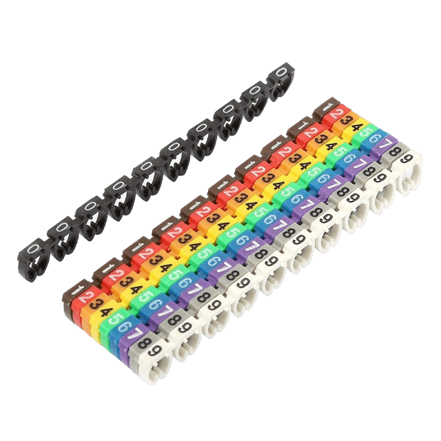 MARKER-UTP Juego de 100 Marcadores Numéricos para Cable Cat5/Cat6, Dígitos 0-9 (10 de Cada)