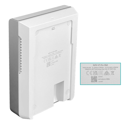 U7-PRO-WALL UBIQUITI 2x2x2 1-Puerto-2500 WiFi7 10,7Gbps 2,4/5/6GHz 4/5/6dBi necesita-PoE+at