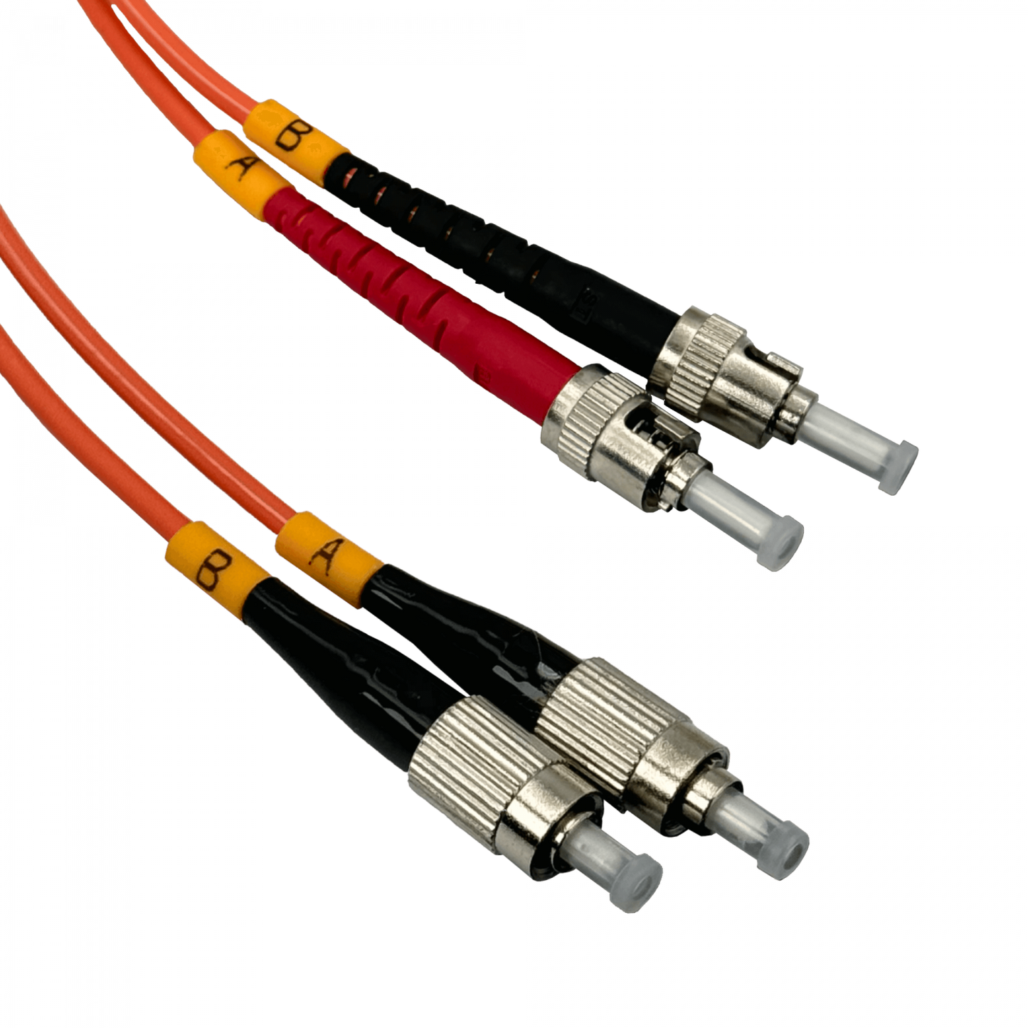 JFMFT3 Latiguillo de fibra dúplex multimodo OM1 FC-ST de 3 metros, 62.5/125 µm, cubierta LSZH