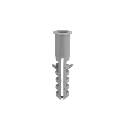 TARUGO-10MM Tarugo 10mm 100-Unids. Plastico-PE Gris 10x44mm Tornillo-5x45