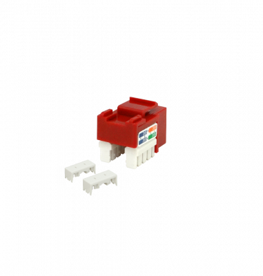 KP5RL LINKMADE Rojo Cat5E U/UTP Insertable Keystone Conector Hembra RJ45