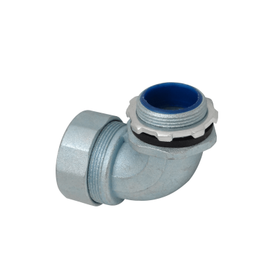 M32-SAC Conector Metálico 32mm Curvo Prensacables para Tubo Corrugado Aislante IP65