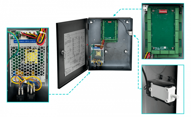 ASC2204C-D DAHUA Controlador de Accesos para 4 Puertas 1-100 IK04 RS-485 incluye-Armario