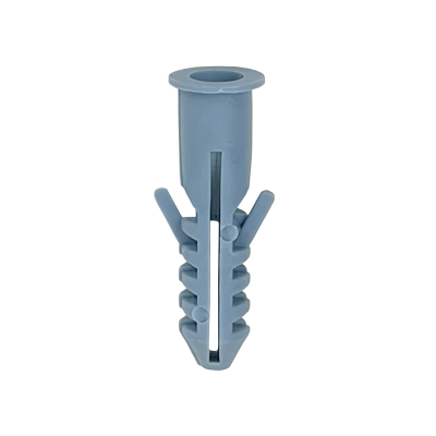 TARUGO-8MM FERRETOOLS Taco Plástico PE Gris 8x40mm con Tornillo 5x40, Caja de 50 Unidades