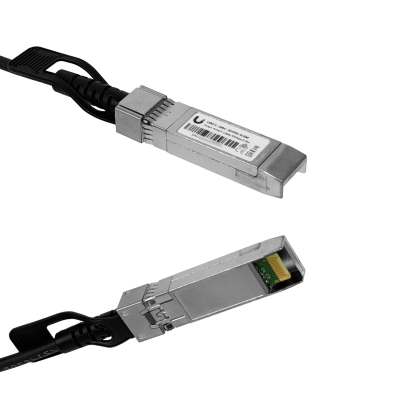 UDC-0 UBIQUITI Latiguillo de cobre de conexión directa SFP+ a 10 Gbps, longitud de 0,5 metros, modelo UACC-DAC-SFP10-0.5M.