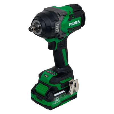 LLAVE-800 RUI Llave de Impacto sin Cables 1/2 Pulgada 12,7mm + 2 Baterías de Ion-Litio 21V 4Ah
