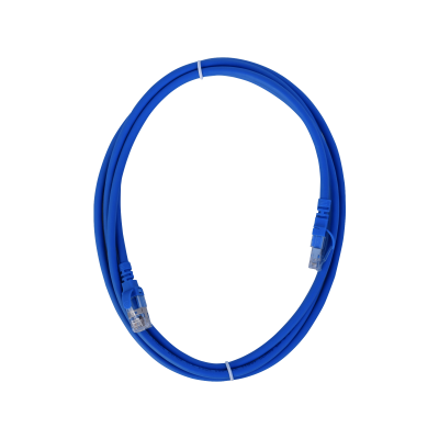 C6AA-20 Cable de parcheo multifilar inyectado LINKMADE de 2,0 metros, Categoría 6a, blindaje U/FTP, color azul y cubierta LSZH