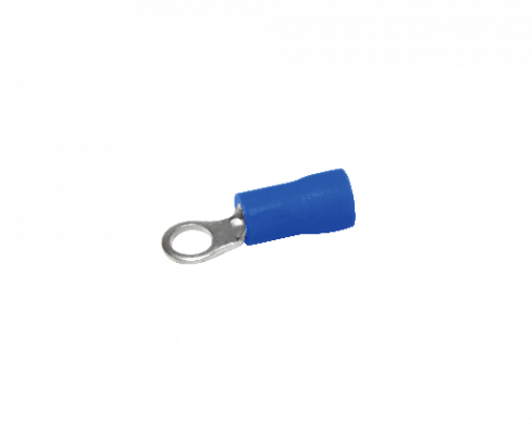 OJO-3725. Terminal-3,7mm 1,5-2,5mm2-Cable 100-piezas Conector Azul Aislado PVC
