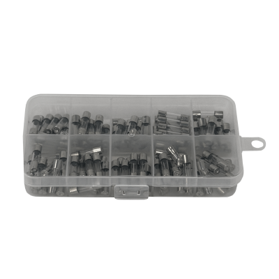FUSE-5X20 CAJA 100-unids. 0,2A-20A 5x20mm 250V Fusible Rapido Cilindrico Vidrio