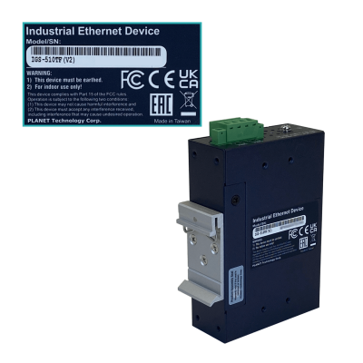 IGS-510TF PLANET 4-1000 1-SFP IP30 Switch Industrial Riel-DIN Gigabit req/12-48V