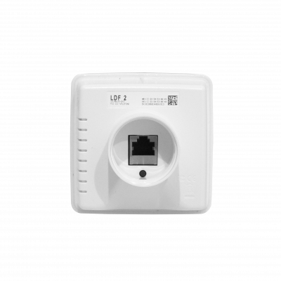 Antena LDF-2 MIKROTIK de 10dBi, apertura 60°, banda 2,4GHz, potencia 26dBm, capa 3, 1 puerto Fast Ethernet, incluye alimentador 24V, para plato DirecTV de 40mm
