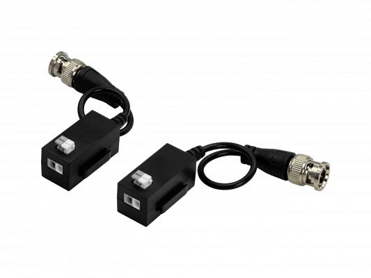 BALUN-HD DAHUA 2MP Video Balun 1-Par Pin-Push CAT5E/6 Pasivo CCTV BNC-Macho