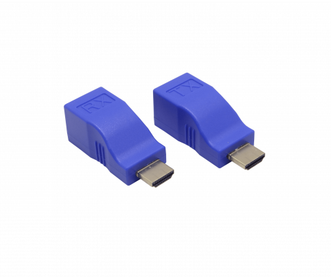 HDMI-30T 1-Cable-ParTrenzado-CAT6 HDMI 2.0 1080p Extensor SinAlimentación hasta 30metros